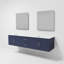 Ensemble de meuble-lavabo double mural 80 "avec miroir Geneva-978541879-1063301508