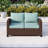 Argyri Stylish Wicker Outdoor Patio Loveseat-86710793