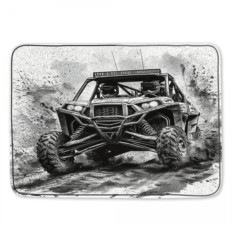 Tapis de bain pour VTT, L 34 po x L 21 po