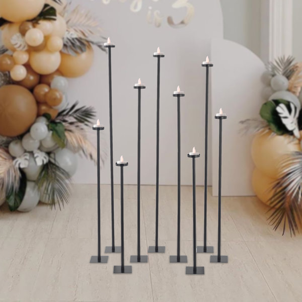 Thanksgiving Candle Holder Candlestick Holder Modern Color Classic Style  Cylinder Candle Wedding Decoration Colorful Fire Paint Candles White