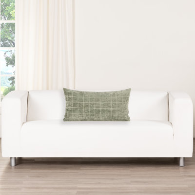 Otterville Velvet Grid Lumbar Pillow