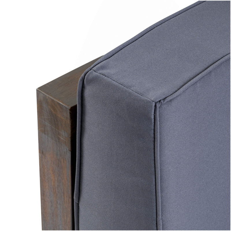 Fauteuil club Oana, Gris, Gris foncé