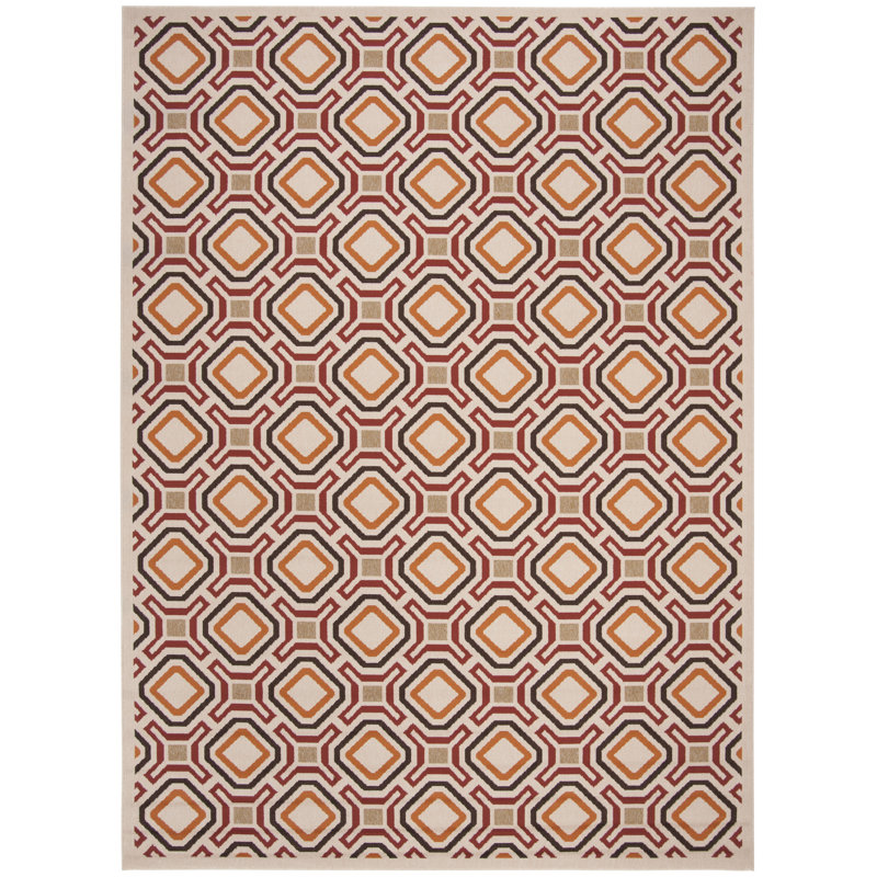 Amatia Performance Geometric Indoor/Outdoor Area Rug, Rectangle 6'7" x 9'6"