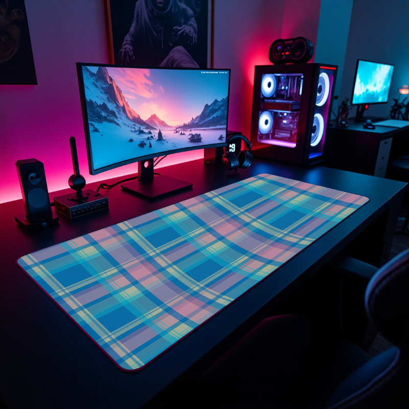Polyester Desk Pad, 14.4x12.1