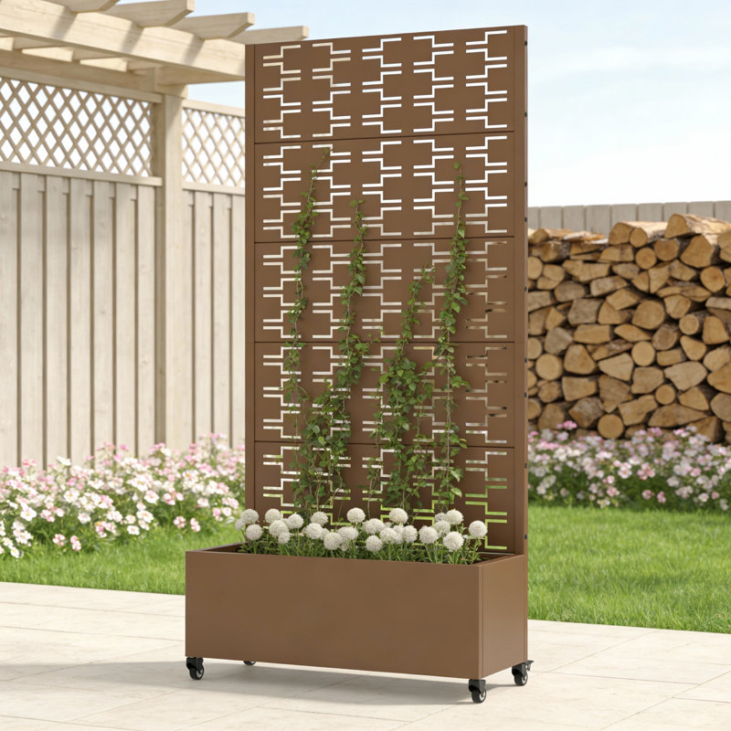 Lit de jardin surélevé rectangulaire, H 73 po x l 35 po x P 16 po, Brun