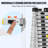 Telescoping Extension Ladder Multi-button Retraction 375 LBS-106755371-106755373