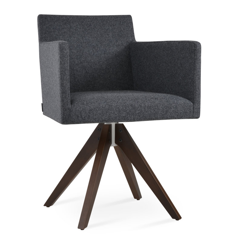 Chaise en bois pyramidal haput, Gris