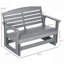 Causeuse à balançoire double pour 2 personnes avec banc oscillant et patio