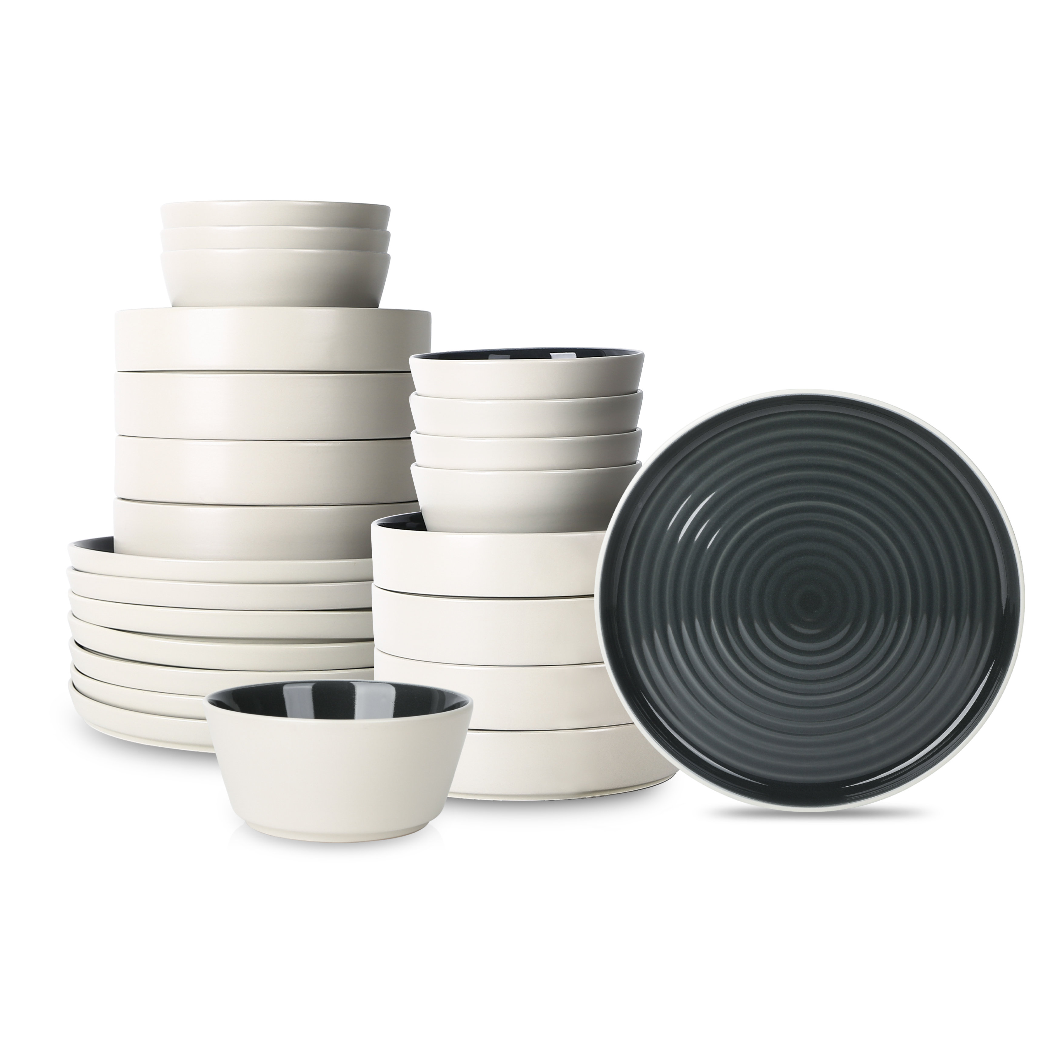 Stone Lain Elica 24-Piece Dinnerware Set Stoneware & Reviews | Joss & Main