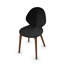 Basil Upholstered Chair with Wooden Base-1680306051-1680306050