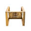 Zone de confort extérieure en bois - Coussins de chaise et de table d'appoint pour les moments de détente Pratique des sièges de patio - Housse de coussin-515558155