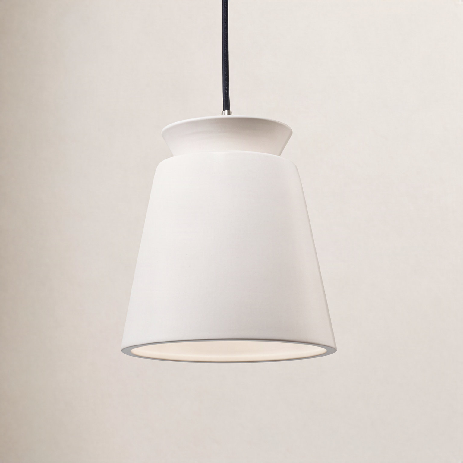 Logan Dimmable Cone Single Light Pendant, Gloss Gray, Dark Bronze, Incandescent (Not Included)