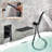 1 Handle Wall Waterfall Faucet with Diverter-69399914