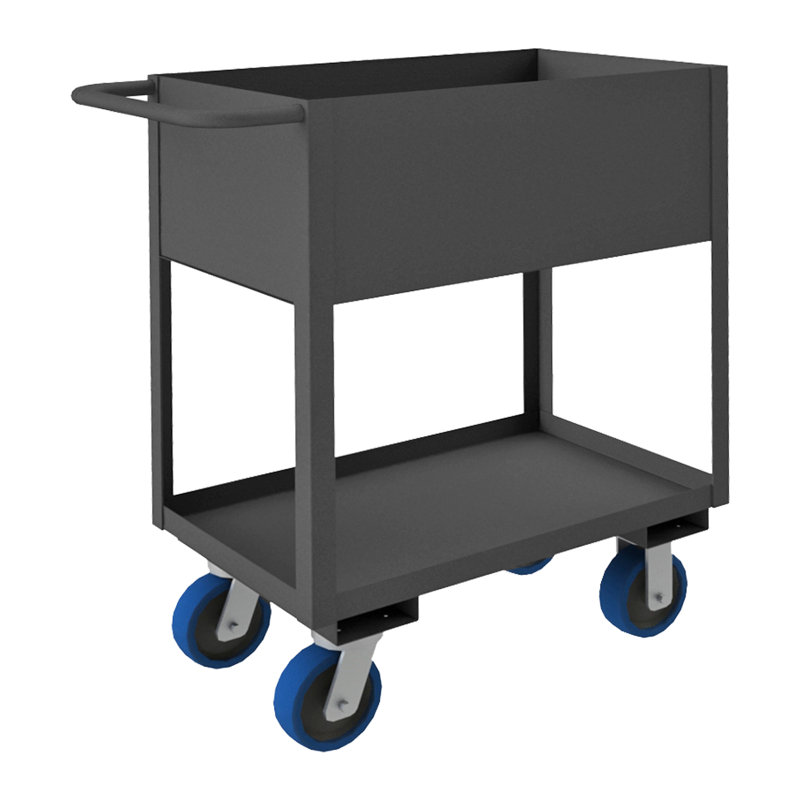 Chariot de réserve avec des lèvres hautes, H 39 po x l 42,25 po x P 24,25 po