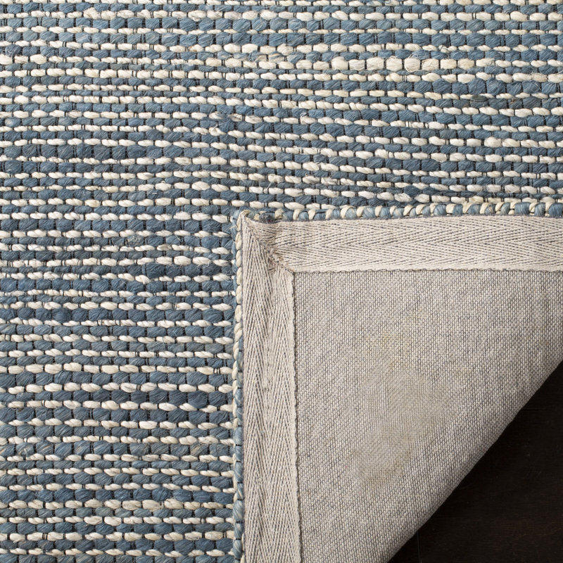 Zaragoza Hand Loomed Jute And Cotton With Latex Solid Color Rug, Runner 2'3" x 8'