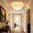 3 - Light Tiered Shade Flush Mount Ceiling Light