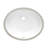Ruvati Undermount Bathroom Vanity Sink White Oval Porcelain Ceramic with Overflow - -101342109