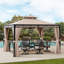 Pavillon de jardin en acier 10 pi x 12 pi Sunjoy-47916201