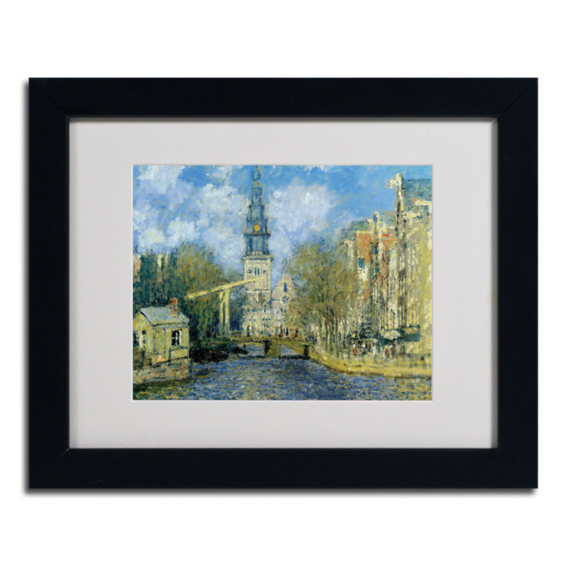Claude Monet - reproduction d'art sur toile, H 11 po x l 14 po x P 0,5 po, Noir