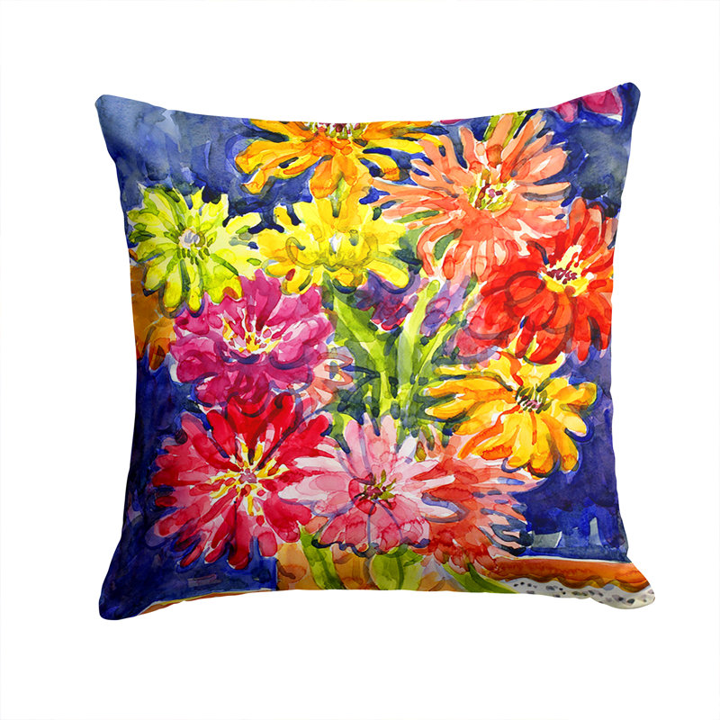 Gerber Daisies Indoor/Outdoor Throw Pillow