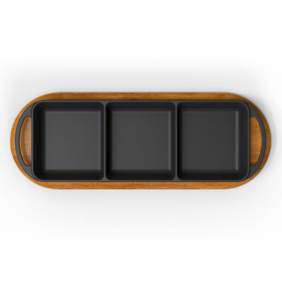 Plat de service rectangulaire en fonte émaillée Lava
