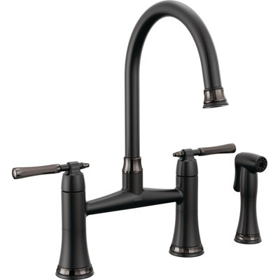 Bridge Kitchen Faucet With Side Spray