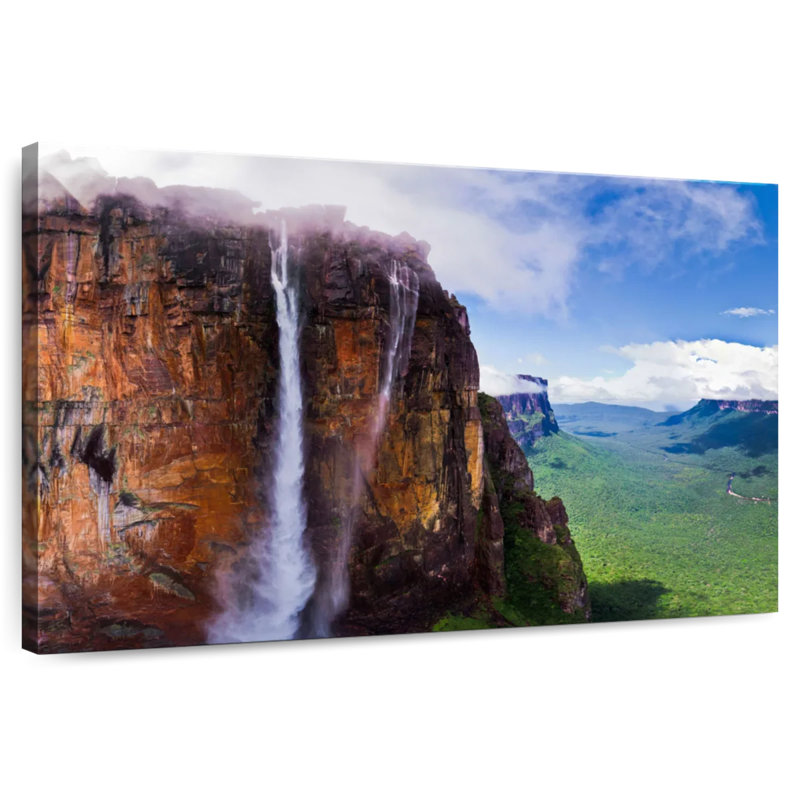Alvord Wispy Angel Falls, 34" H x 51" W