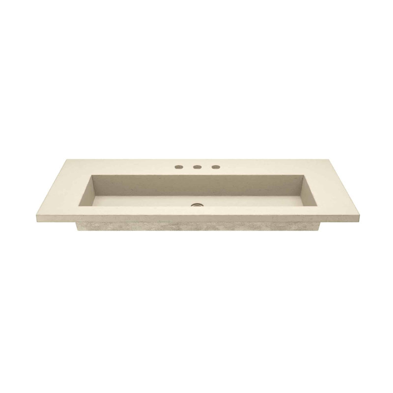 48" Capistrano Vanity Top With Integral Sink, 8" Centers, Sand
