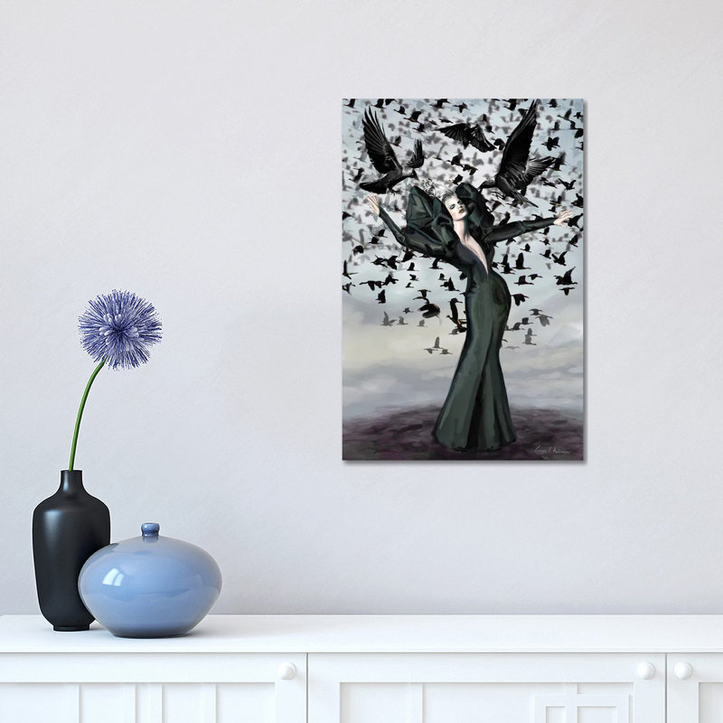 The Birds 4 - Wrapped Canvas Painting, 30.48 cm H x 45.72 cm W
