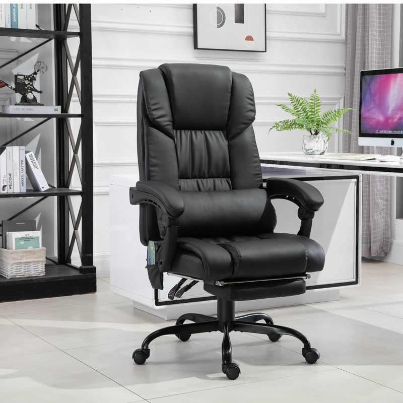 Executive Chair with Headrest, Black