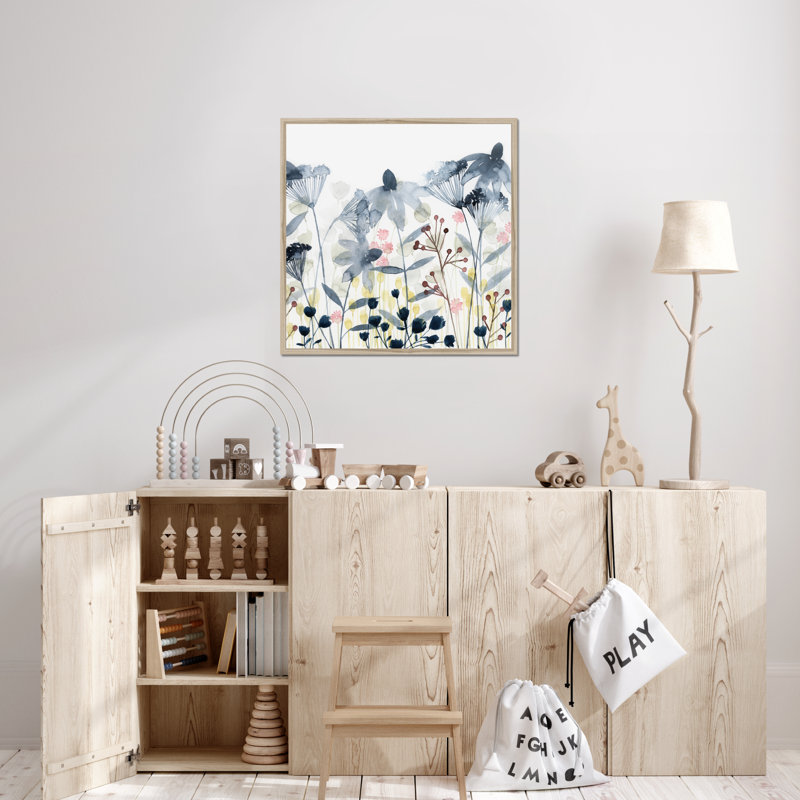 Layered Gardens II 1 Piece Painting, 80cm H x 80cm W, Natural Wood Framed Paper Print