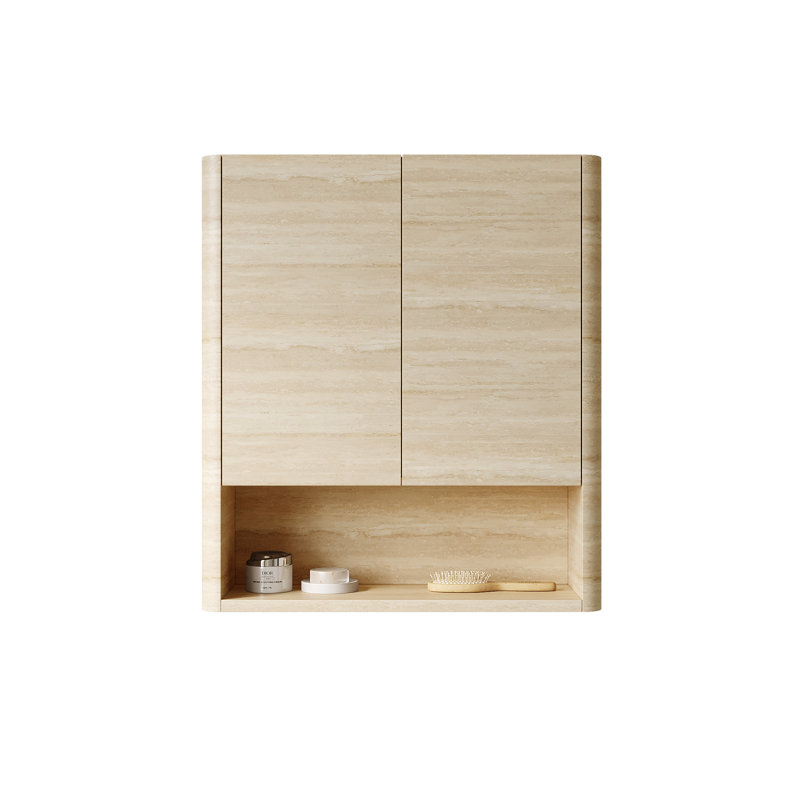 ZUNO 26" Wall-Mounted Bathroom Cabinet, Beige