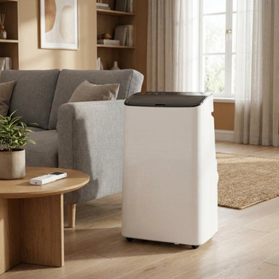 14,000 BTU Portable Air Conditioner, 4-in-1 AC Unit Cools Up to 750 Sq.Ft, Built-in Dehumidifier Fan & Sleep Mode, Remote Control, 24H Timer, Quiet Operation, Window Kit Included