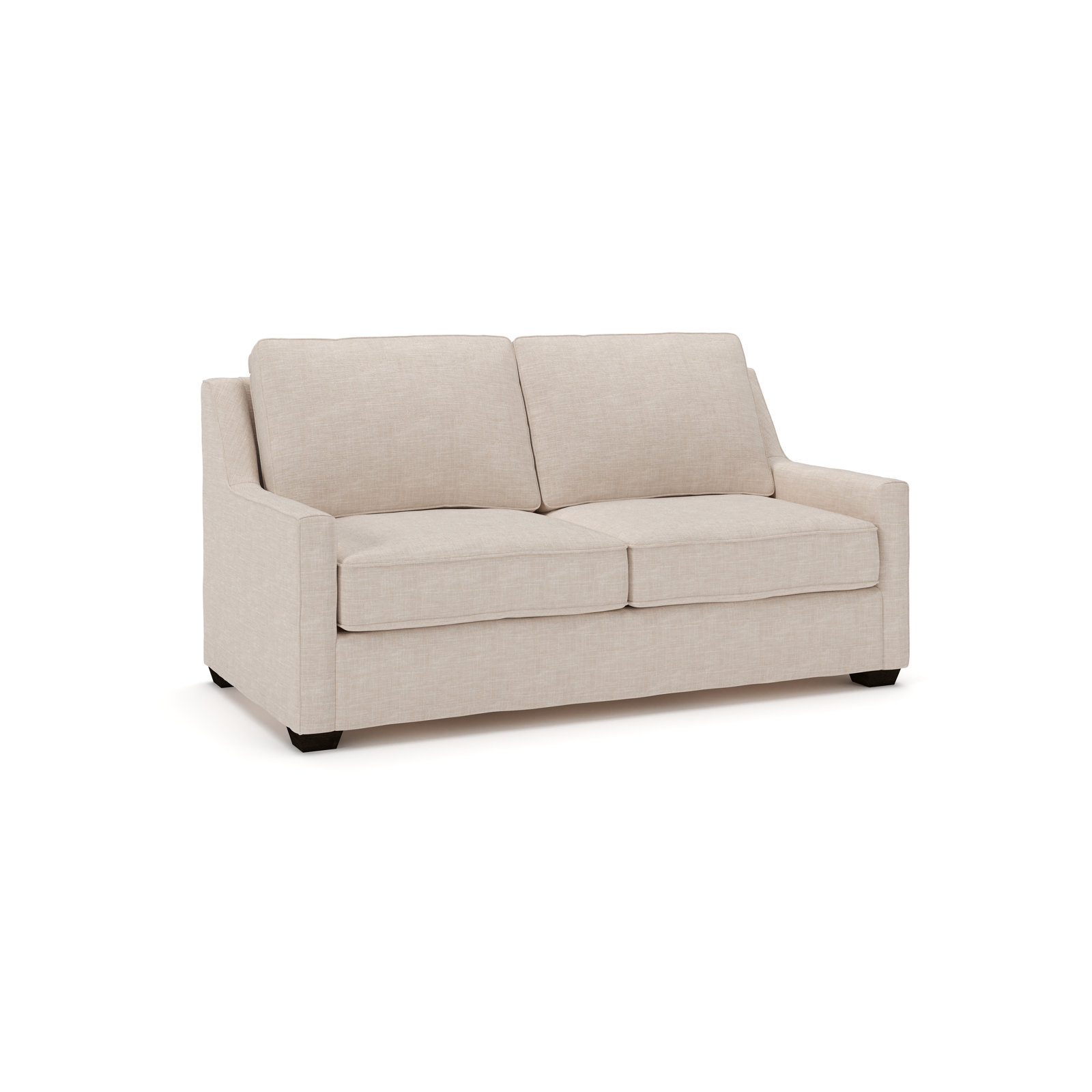 Gemi 72'' Upholstered Sleeper Sofa, Lena Sand Performance Linen Blend