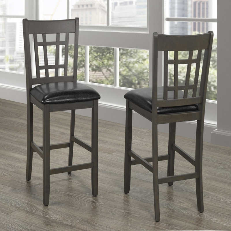 Tabouret de comptoir Annabal 25, Gris