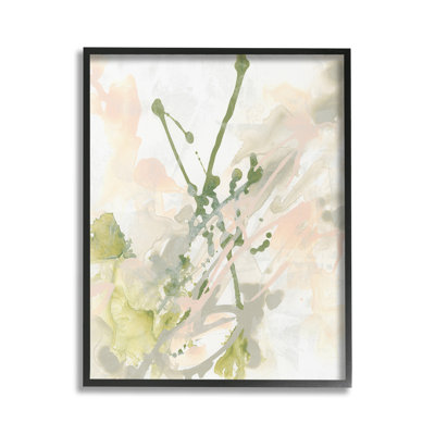 "Green Abstract Splatter" par June Erica Vess sur toile