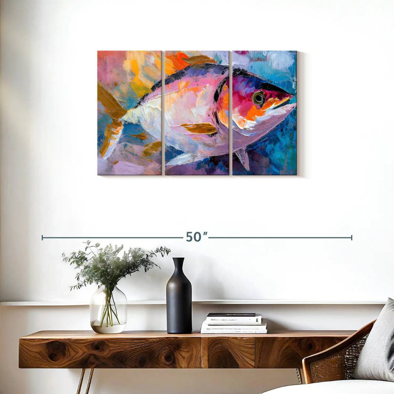Colorful Tuna, 20" H x 33" W