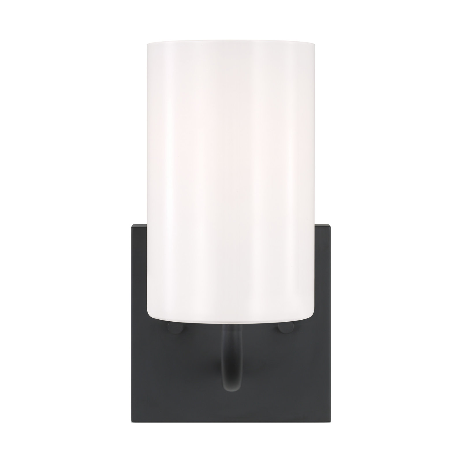 Single Dimmable Vanity Light, Midnight Black, No