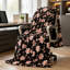 Jeté à imprimé floral, couverture en molleton doux et moelleux pour canapé, chambre à coucher, salon, décoration intérieure-134396262