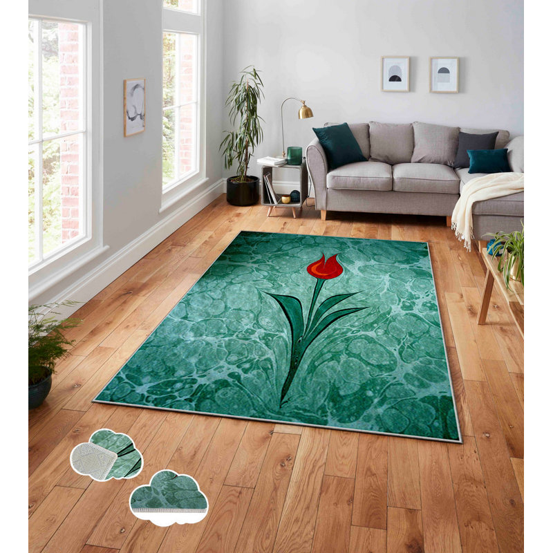Tapis luxueux en polyester, 39,4 po x 70,9 po | 740 g / m² | Velours avec dessous en feutre antidérapant | Éponge stratifiée pour le confort | Facile à nettoyer et lavable à la machine | Parfait pour le salon et la chambre à coucher