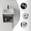Meuble-lavabo suspendu de 40 cm avec lavabo, porte à fermeture douce, lavabo en céramique, meuble en contreplaqué, chêne gris-133200619