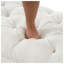 Banc de rangement avec repose-pieds White Boucle