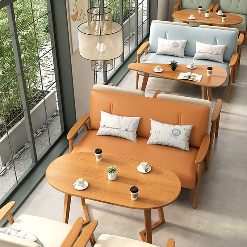 Banc rembourré en similicuir Casual, Orange
