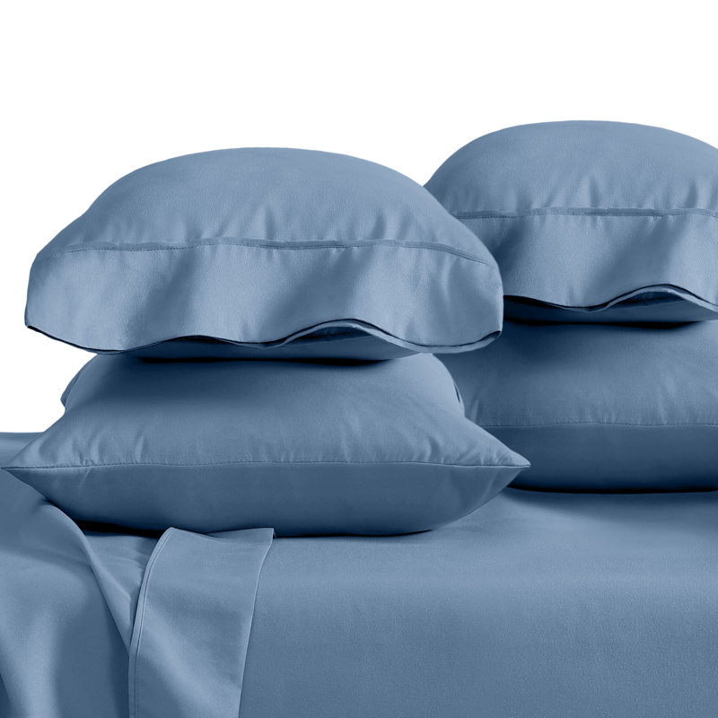 Ultra-Soft Microfiber Pillowcase, Coronet Blue, 4 Standard Pillowcases