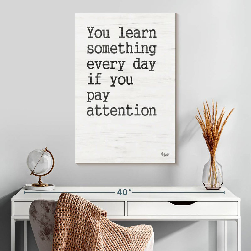 Tergel You Learn Something, 30" H x 20" W