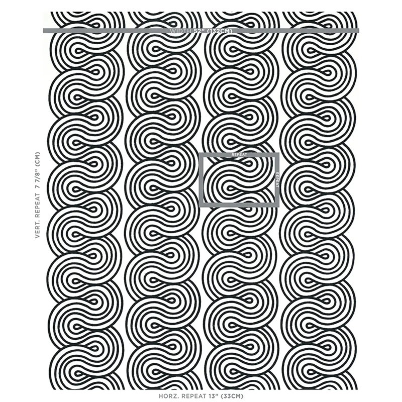 Giraldi Embroidery Fabric, Black