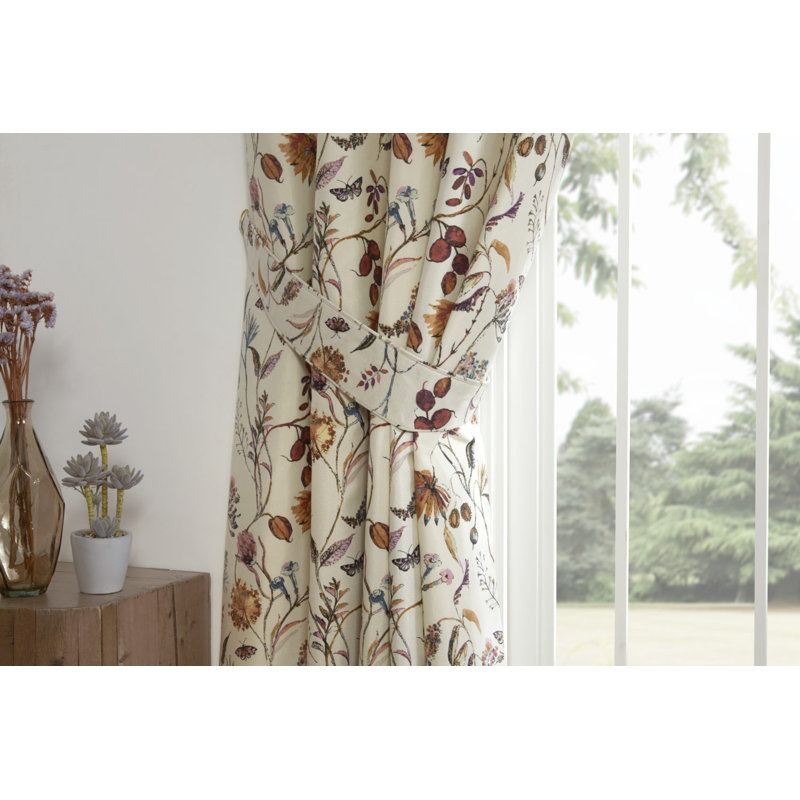 Adelheide Semi Sheer Curtain Pair, Multicolor, 229 x 229cm