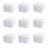 Sterilite Clear Plastic Stackable Small 3 Drawer Storage System, White