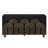 Modern Fluted Sideboard Buffet With Storage, Curve Element With Strict Lines, 4 Doors Storage Cabinet With Adjustable Shelves For Kitchen, Dining Room, Living Room-514643265