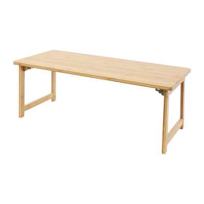 Foldable Bamboo Floor Coffee Table Small Tea Table Low Desk For Living Room Bedroom